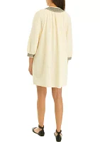 Women's Gauze Flutter Sleeve Midi Dress