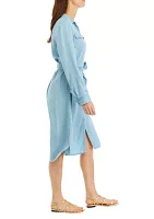 Women's Long Sleeve Shirtdress