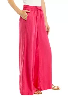 Women's Linen Blend Palazzo Pants