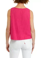 Women's Button Front Tank Top