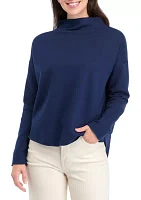 Women's Mock Neck Long Sleeve Sweater