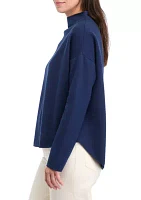 Women's Mock Neck Long Sleeve Sweater