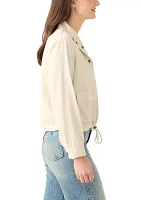 Women's Solid Cropped Jacket