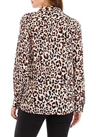 Women's Printed Button Down Shirt