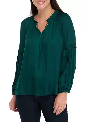 Women's Ruffle Neck Blouse