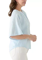 Women's Bell Sleeve Popover T-Shirt