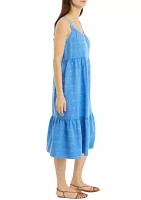 Women's Tiered Midi Tank Dress