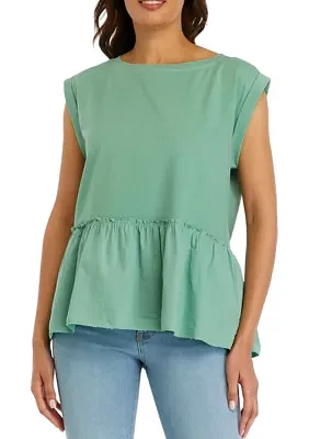 Women's Ruffle Hem T-Shirt