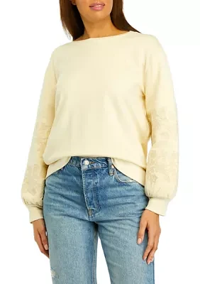 Women's Embroidered Sweatshirt