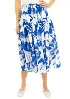 Women's Tie Waist Midi Skirt