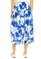 Women's Tie Waist Midi Skirt