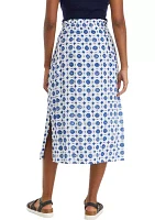 Women's Paper Bag Waist Midi Skirt