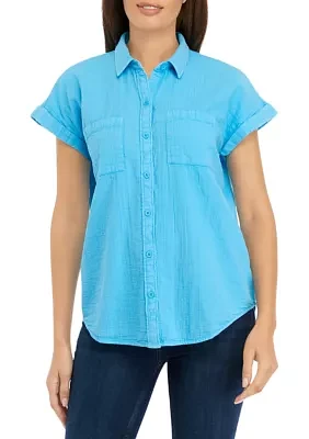 Women's Solid Camp Top