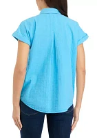 Women's Solid Camp Top