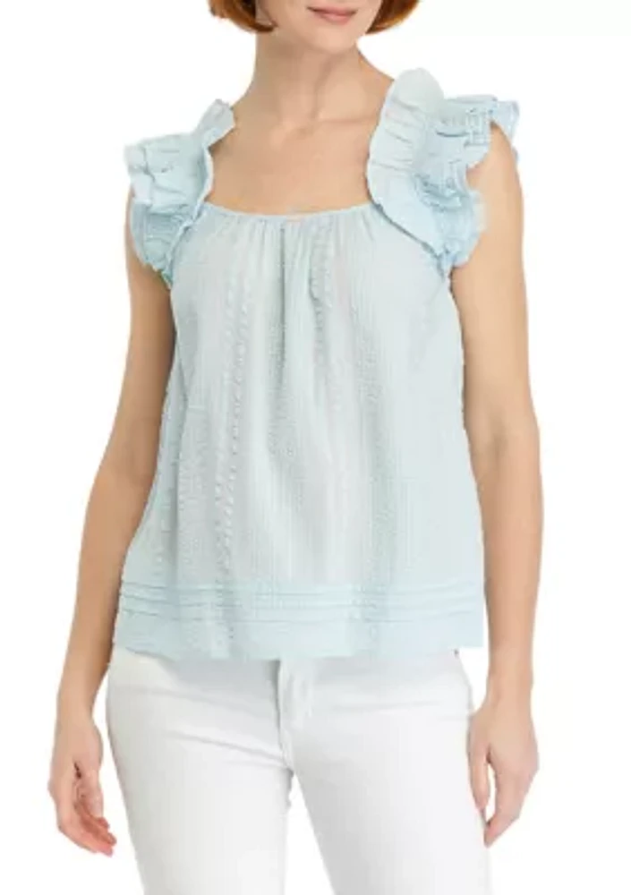 Women's Ruffle Sleeve Tank Top