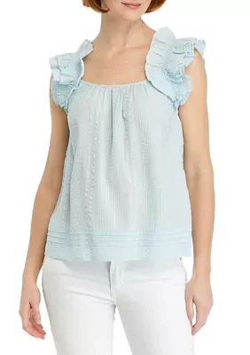 Women's Ruffle Sleeve Tank Top