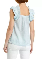 Women's Ruffle Sleeve Tank Top