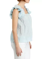 Women's Ruffle Sleeve Tank Top