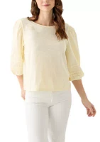 Women's Knit Woven Top