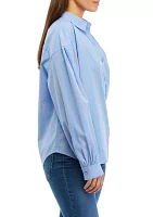 Petite Patch Pocket Button Down Shirt