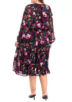 Plus Smock Waist Midi Dress