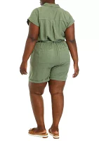 Plus Tie Waist Romper