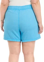 Plus Seamed Pull On Shorts