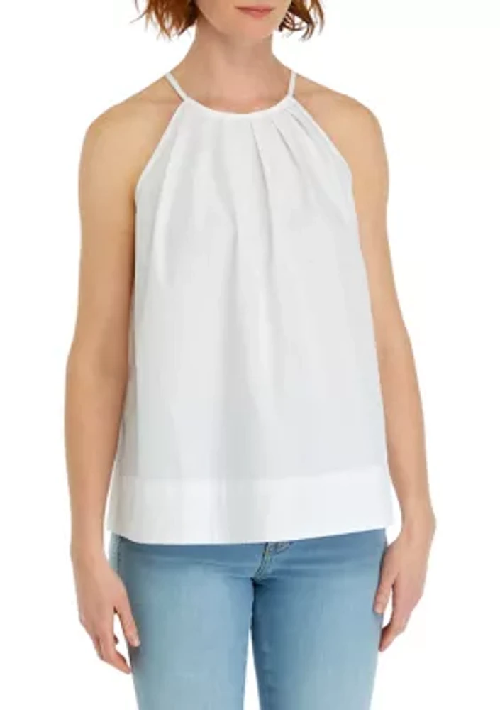 Women's Solid Halter Neck Top