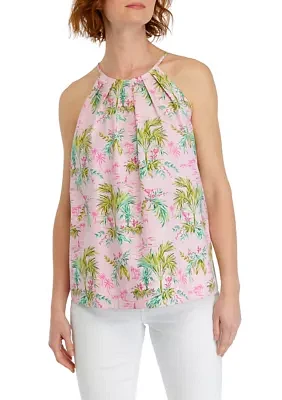 Women's Printed Halter Neck Top