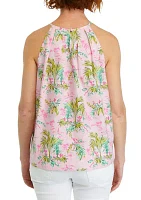 Women's Printed Halter Neck Top