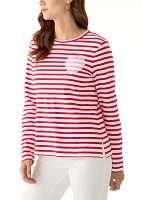 Women's Heart Stripe T-Shirt