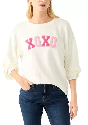 Women's XOXO Patch Sweatshirt