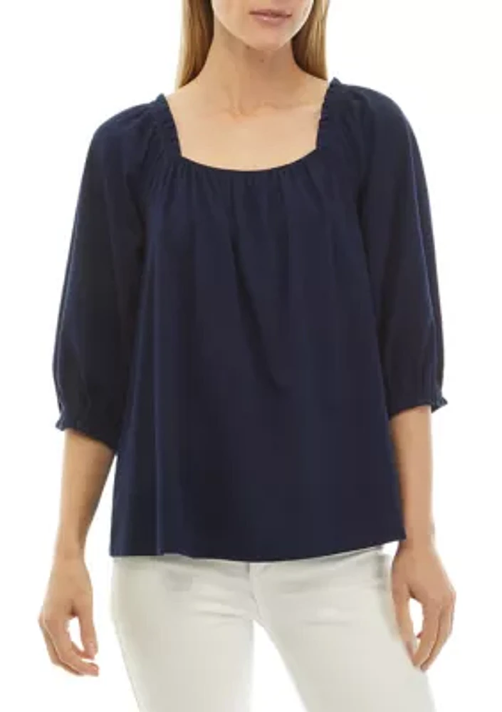 Women's Elbow Sleeve Swing Top