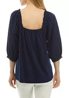 Women's Elbow Sleeve Swing Top