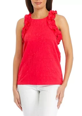 Women's Ruffle Accented Top