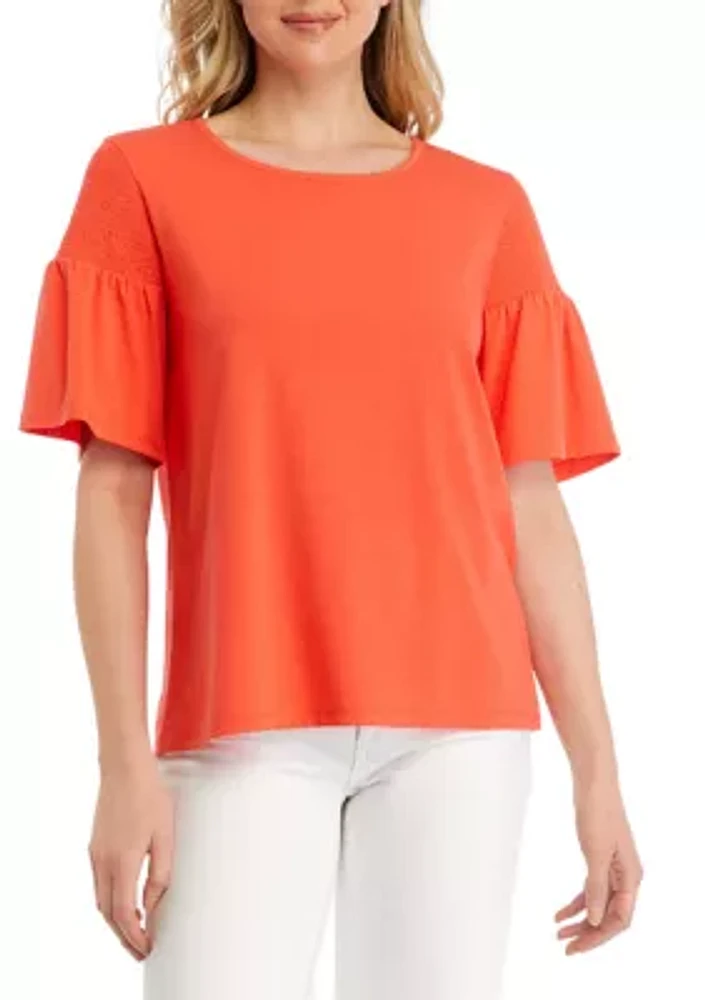 Women's Solid Raglan Sleeve T-Shirt