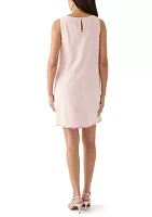 Women's Sleeveless Scallop Shift Dress