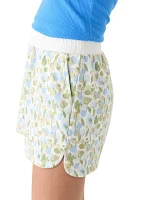 Women's French Terry Printed Shorts