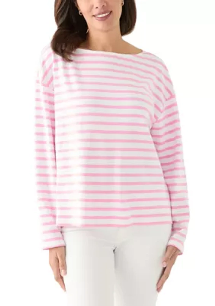 Women's Long Sleeve Striped T-Shirt