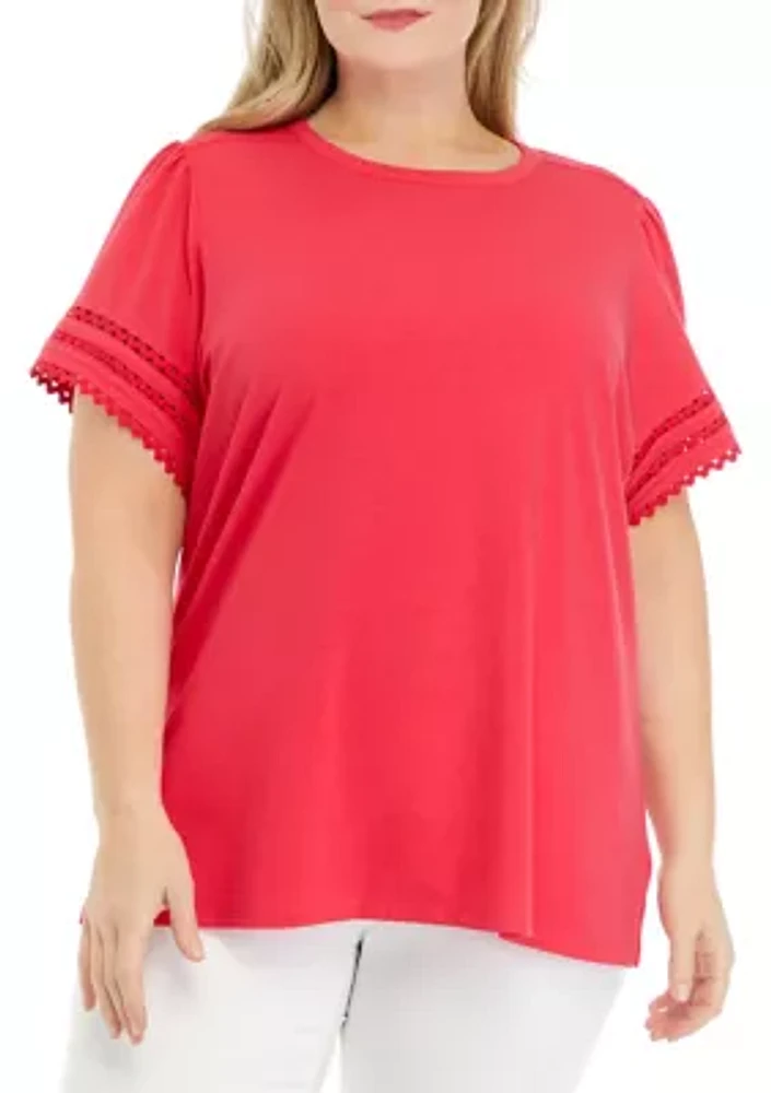 Plus Ric Rac Trim Top