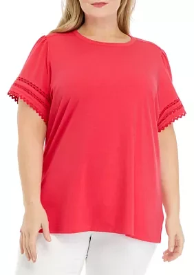 Plus Ric Rac Trim Top