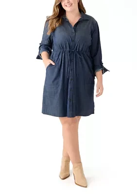 Plus Utility Shirt Dress