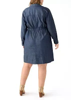 Plus Utility Shirt Dress