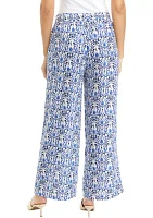 Women's Printed Linen Pants