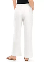 Wide Leg Button Front Pants