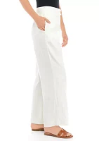 Wide Leg Button Front Pants