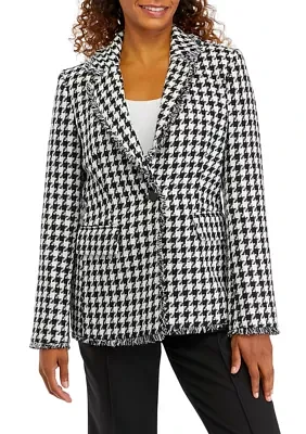 Women's Notch Lapel One Button Blazer