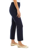 Petite Pull On Slim Pants with Zip Pockets