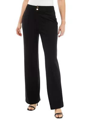 Women's Wide Leg 2 Button Pants