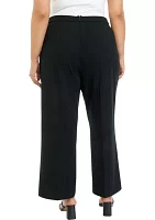 Plus Pull On Belted Pants